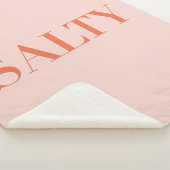 SALTY皮肉タイポグラフィデザインインOrange Red シェルパブランケット (3/4)