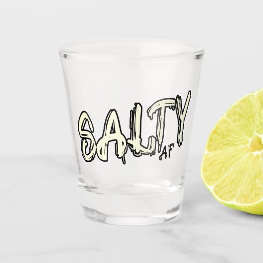 Salty AF ロゴ ショットグラス (正面)