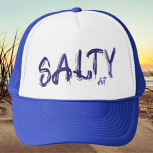 「Salty AF」ロゴ 青い黄昏 キャップ