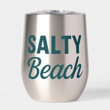 Salty Beach Life | ティールブルーの海岸の海のサーフグラフィック