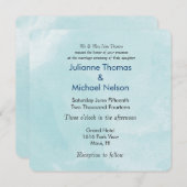 Salty Blue Water 結婚 color's 招待状 (正面/裏面)