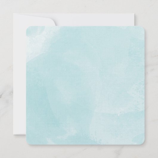 Salty Blue Water 結婚 color's 招待状 (裏面)