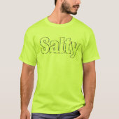 Salty – Bold & Sassy yellow Graphic Tee Tシャツ (正面)