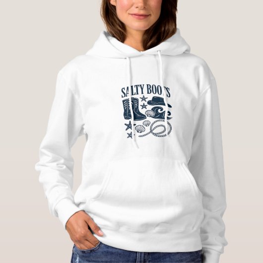 Salty Boots Women's Basic Sweatshirt パーカ (正面)