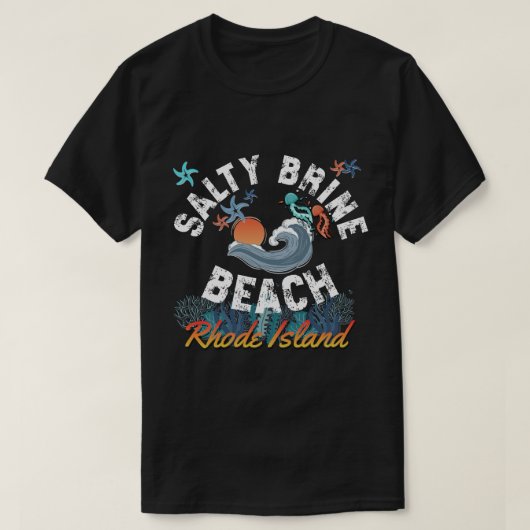 Salty Brine Beach, Rhode Island Tシャツ (デザイン正面)