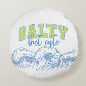 Salty But Cute Coastal ラウンドクッション (裏面)