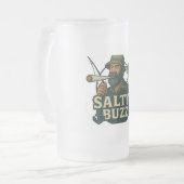 Salty Buzz クラシックマグ 330ml フロストグラスビールジョッキ (正面左)