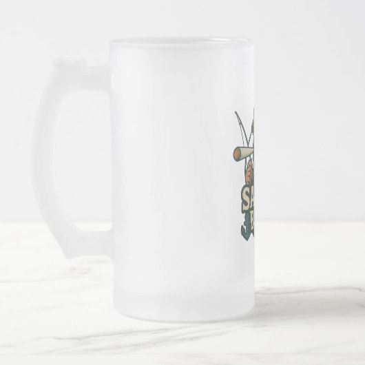 Salty Buzz クラシックマグ 330ml フロストグラスビールジョッキ (左)