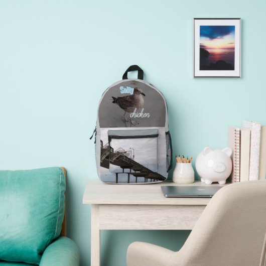 Salty Chicken Print Cut Sew Bag プリントバックパック (インサイチュ)