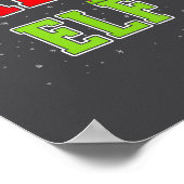 Salty Elf Christmas Family Matching Group Xmas  ポスター (角)