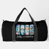 Salty Fabulous Nautical Ocean Elements Life ダッフルバッグ (裏面)