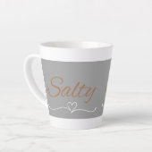 Salty Mug – Funny Sass Quote Gift カフェラテマグ (左アングル)