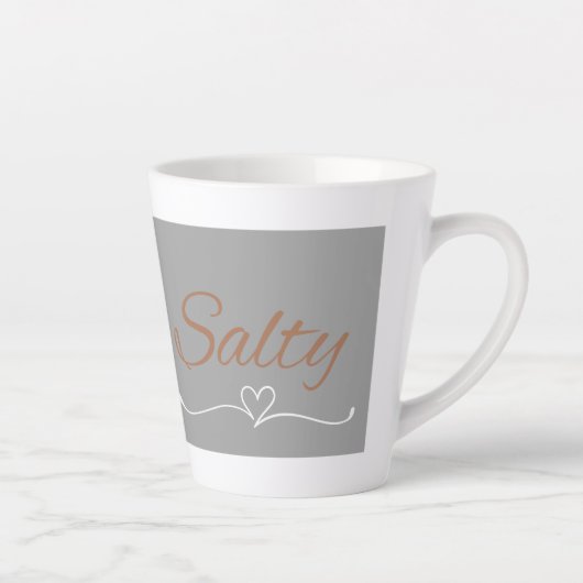 Salty Mug – Funny Sass Quote Gift カフェラテマグ (右)
