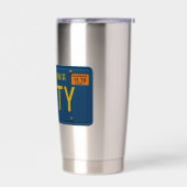 Salty -Retro 1969 California License Plate Graphic 保温保冷タンブラー (左面)