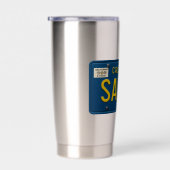 Salty -Retro 1969 California License Plate Graphic 保温保冷タンブラー (右面)