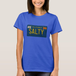 Salty -Retro 1969 California License Plate Graphic Tシャツ