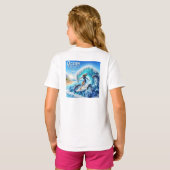 Salty Sisterhood Trio Girls Beach Walk Surfer Tシャツ (裏面フル)