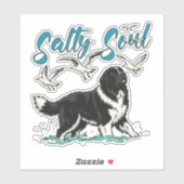 Salty Soul – ニューファンドランドの沿岸デザイン シール (シート)