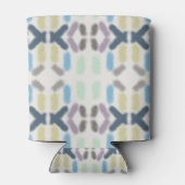 Salty Watercolor Pastel Colors On Cloud White 缶クーラー (裏面)