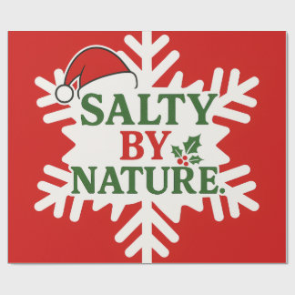SaltyByNature クリスマス包装紙 ラッピングペーパー