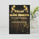 Saludo Año Nuevo en dorado elegante シーズンカード (スタンド正面)