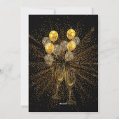 Saludo Año Nuevo en dorado elegante シーズンカード (裏面)