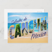 Saludos de Cancun、Cancunポストカードからの挨拶 ポストカード (正面/裏面)