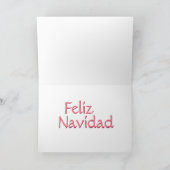 Saludos Feliz Tarjeta De Navidad。 Saludoのdentro シーズンカード (内部)