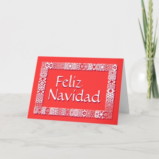 Saludos Feliz Tarjeta De Navidad。 Saludoのdentro シーズンカード (正面)
