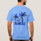 SALUDOS - Sonne und Meer für Alle - Palmendekor Tシャツ (裏面)