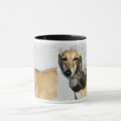 Salukiのポートレート マグカップ (中央)