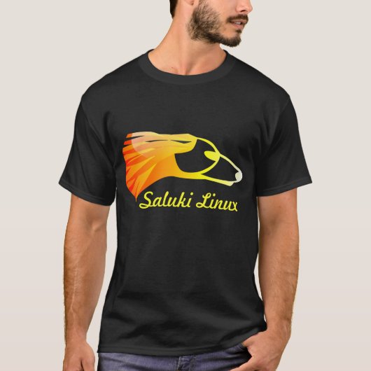 SalukiのLinux Tシャツ (正面)