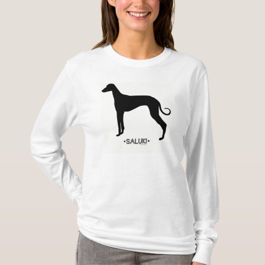 SalukiのTシャツ Tシャツ (正面)