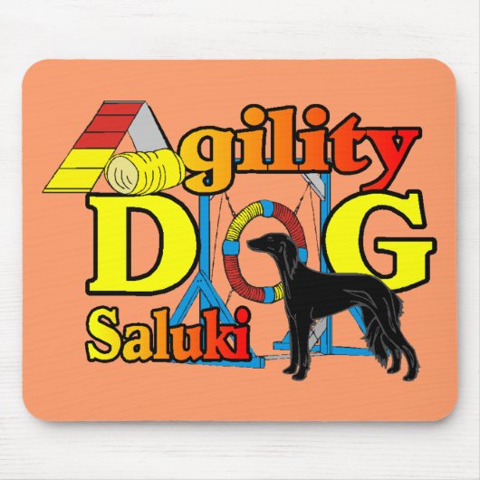 Salukiアジリティ・ギフト マウスパッド (正面)
