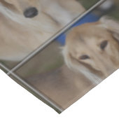 Salukiブロンドの犬 テーブルクロス (アングル)