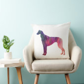 Saluki幾何学模様シルエット クッション (椅子)