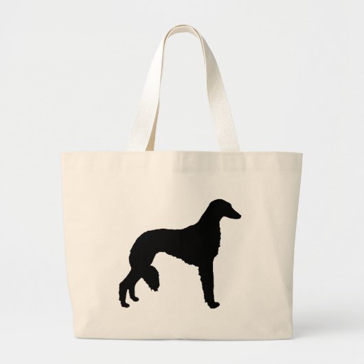 Saluki犬のトートとバッグ ラージトートバッグ (正面)