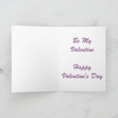 Saluki犬のバレンタインデーカード シーズンカード (内部)