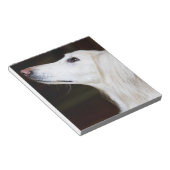 Saluki見上げる ノートパッド (アングル)