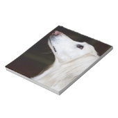 Saluki見上げる ノートパッド (回転)