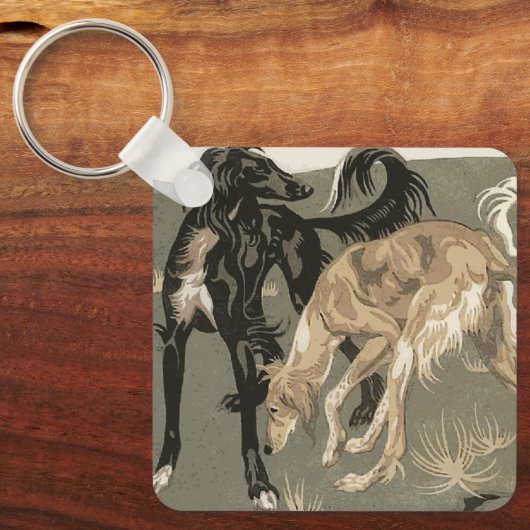 Saluki キーホルダー (正面)