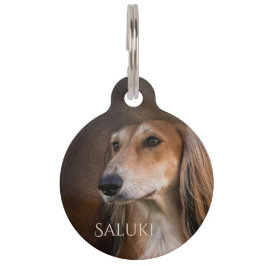 Saluki ペット ネームタグ