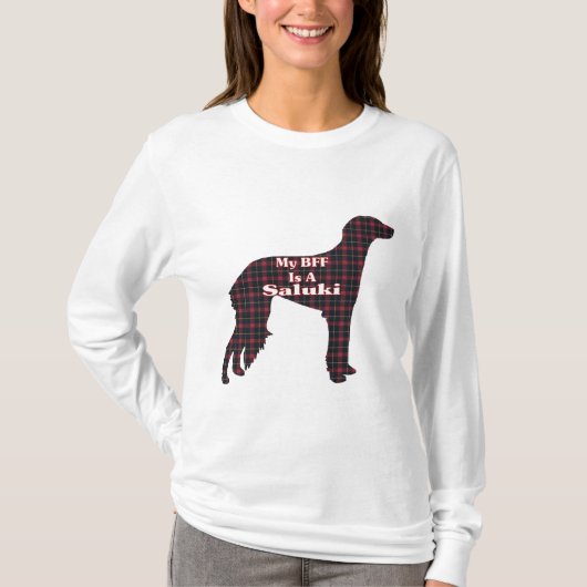 Saluki BFFギフト Tシャツ (正面)