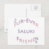 Saluki Furever Friend ポストカード (正面/裏面)