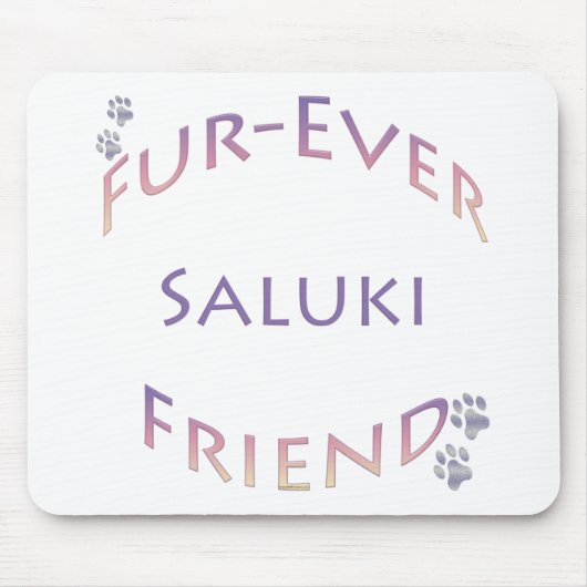 Saluki Furever Friend マウスパッド (正面)