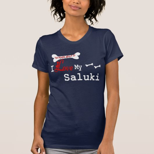 Saluki (I Love)アパレル Tシャツ (正面)