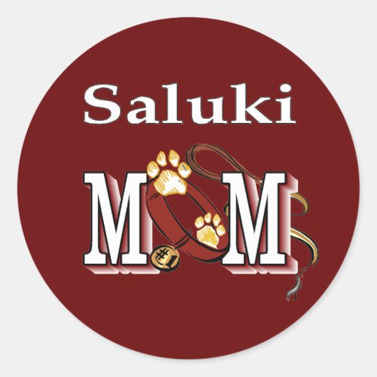 Saluki MOMギフト ラウンドシール (正面)