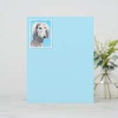 Saluki (Silver) 絵画's – かわいいオリジナルドッグアート (スタンド正面)