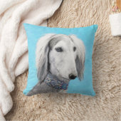 Saluki (Silver) 絵画's – かわいいオリジナルドッグアート クッション (ブランケット)