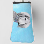 Saluki (Silver) 絵画's – かわいいオリジナルドッグアート ゴルフヘッドカバー (回転90)